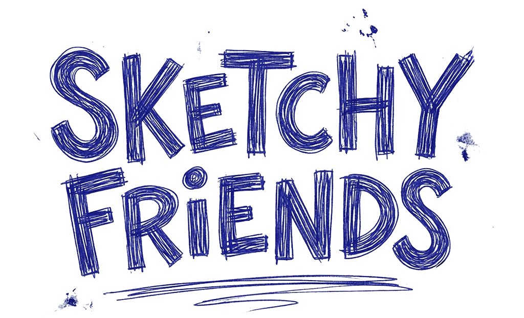 Sketchy Friends game logo