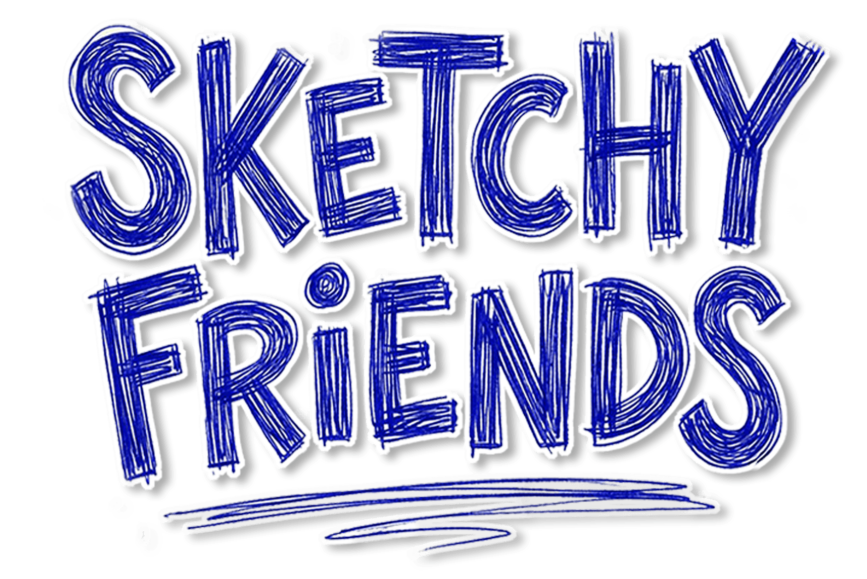 Sketchy Friends game logo